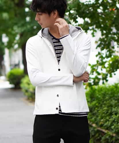 MKCII02120 MK MICHEL KLEIN HOMME パーカー／スパンスムースポンチ