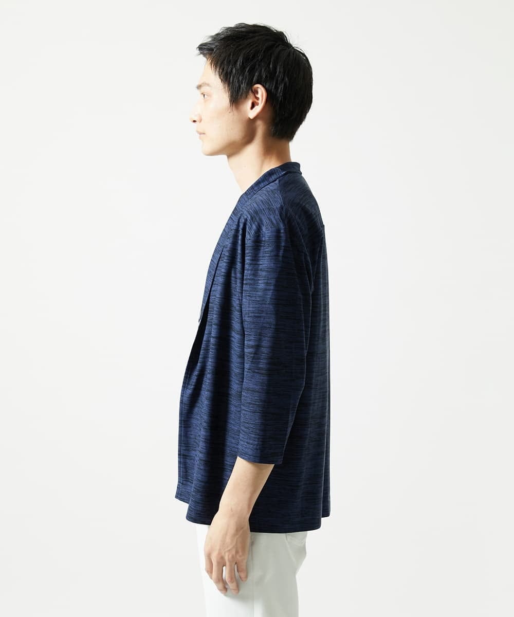 MKCJA15090 MK MICHEL KLEIN HOMME(MKミッシェルクランオム) ブライトリネンタッチテンジクハオリ ネイビー