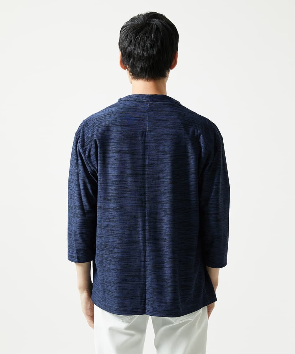 MKCJA15090 MK MICHEL KLEIN HOMME(MKミッシェルクランオム) ブライトリネンタッチテンジクハオリ ネイビー