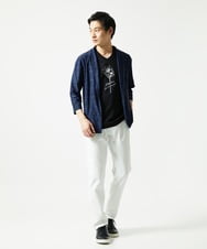 MKCJA15090 MK MICHEL KLEIN HOMME(MKミッシェルクランオム) ブライトリネンタッチテンジクハオリ ネイビー