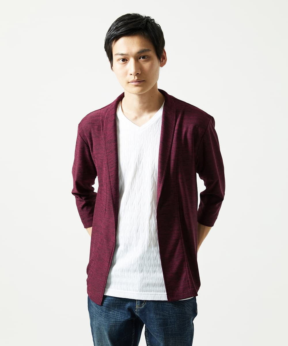 MKCJA15090 MK MICHEL KLEIN HOMME(MKミッシェルクランオム) ブライトリネンタッチテンジクハオリ パープル