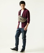 MKCJA15090 MK MICHEL KLEIN HOMME(MKミッシェルクランオム) 【洗える / ドライタッチ】ブライトリネンタッチカーディガン パープル