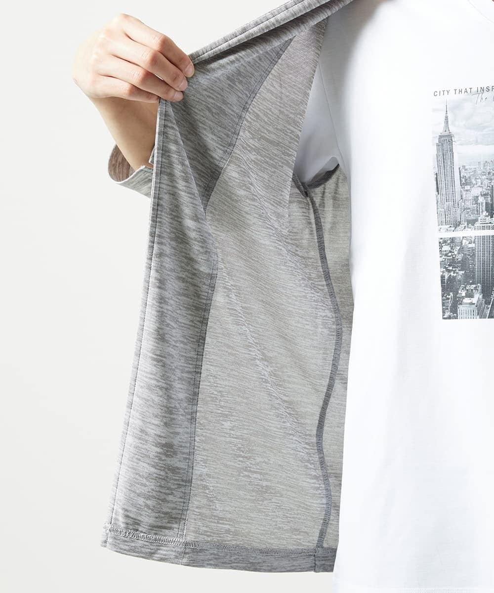 MKCJA15090 MK MICHEL KLEIN HOMME(MKミッシェルクランオム) ブライトリネンタッチテンジクハオリ グレー