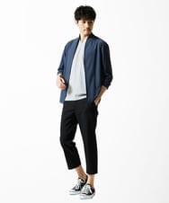 MKCJC31090 MK MICHEL KLEIN HOMME(MKミッシェルクランオム) 【接触冷感】スイングメッシュカーディガン ネイビー