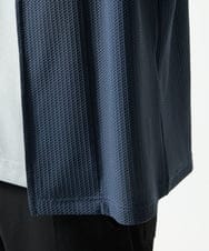 MKCJC31090 MK MICHEL KLEIN HOMME(MKミッシェルクランオム) 【接触冷感】スイングメッシュカーディガン ネイビー