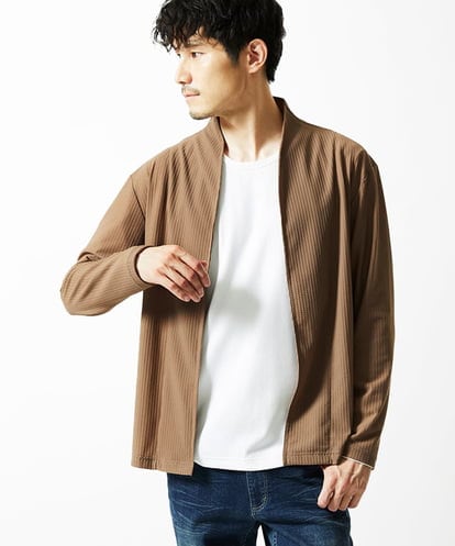 MKCJC31090 MK MICHEL KLEIN HOMME 【長袖/軽羽織り】スイングメッシュカーディガン
