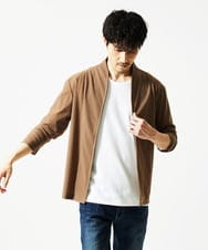 MKCJC31090 MK MICHEL KLEIN HOMME(MKミッシェルクランオム) 【接触冷感】スイングメッシュカーディガン ベージュ