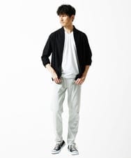 MKCJC31090 MK MICHEL KLEIN HOMME(MKミッシェルクランオム) 【接触冷感】スイングメッシュカーディガン ブラック