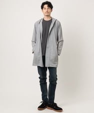 MKCJC32130 MK MICHEL KLEIN HOMME(MKミッシェルクランオム) 【接触冷感】スイングメッシュカーディガン ライトグレー