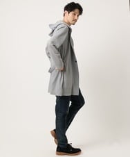 MKCJC32130 MK MICHEL KLEIN HOMME(MKミッシェルクランオム) 【接触冷感】スイングメッシュカーディガン ライトグレー