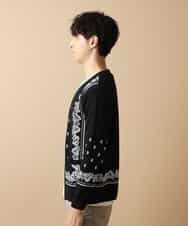 MKCJL03110 MK MICHEL KLEIN HOMME(MKミッシェルクランオム) パネルカーディガン ブラック
