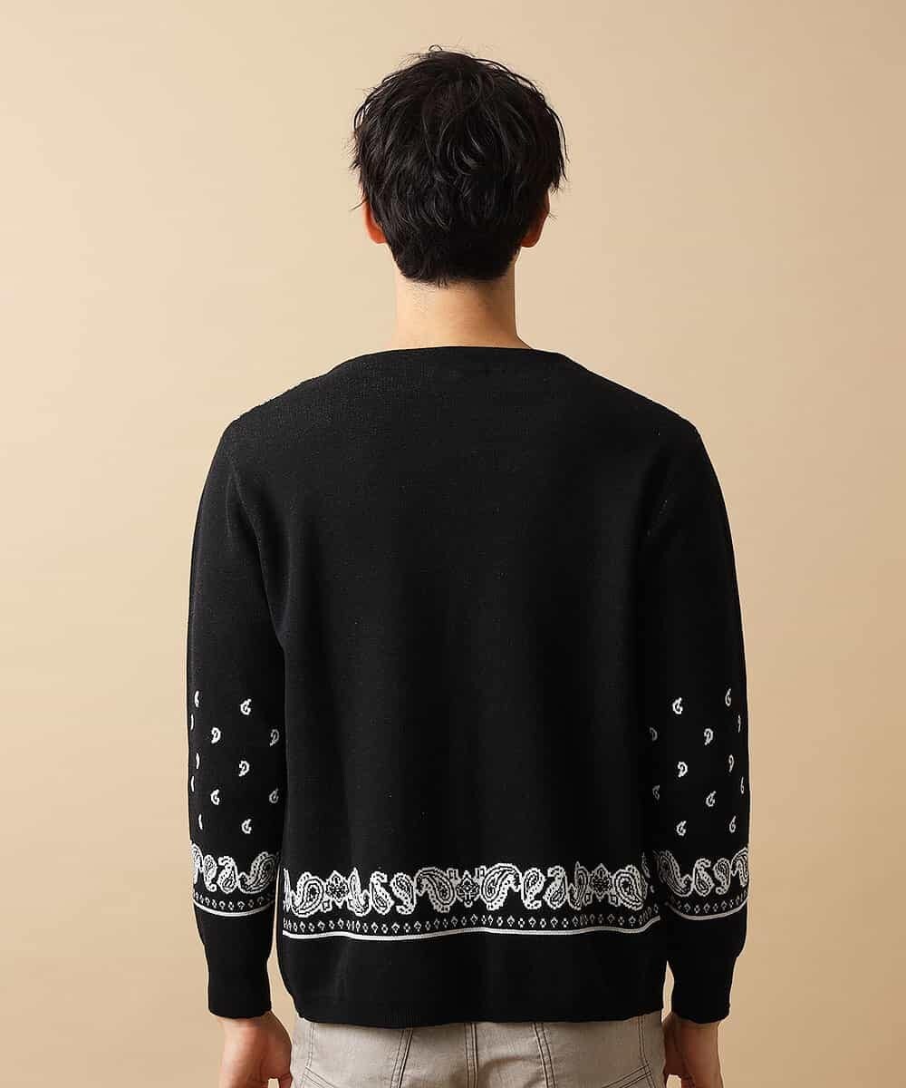 MKCJL03110 MK MICHEL KLEIN HOMME(MKミッシェルクランオム) パネルカーディガン ブラック