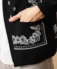 MKCJL03110 MK MICHEL KLEIN HOMME(MKミッシェルクランオム) パネルカーディガン ブラック