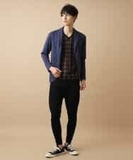 MKCJL05089 MK MICHEL KLEIN HOMME(MKミッシェルクランオム) カーディガン／TRプレーティング ネイビー
