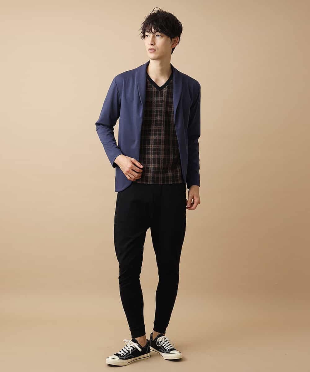 MKCJL05089 MK MICHEL KLEIN HOMME(MKミッシェルクランオム) カーディガン／TRプレーティング ネイビー