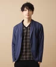 MKCJL05089 MK MICHEL KLEIN HOMME(MKミッシェルクランオム) カーディガン／TRプレーティング ネイビー