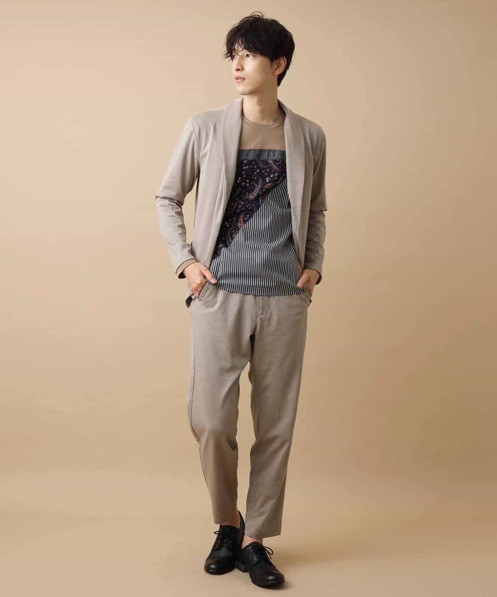 MKCJL05089 MK MICHEL KLEIN HOMME(MKミッシェルクランオム) カーディガン／TRプレーティング ベージュ