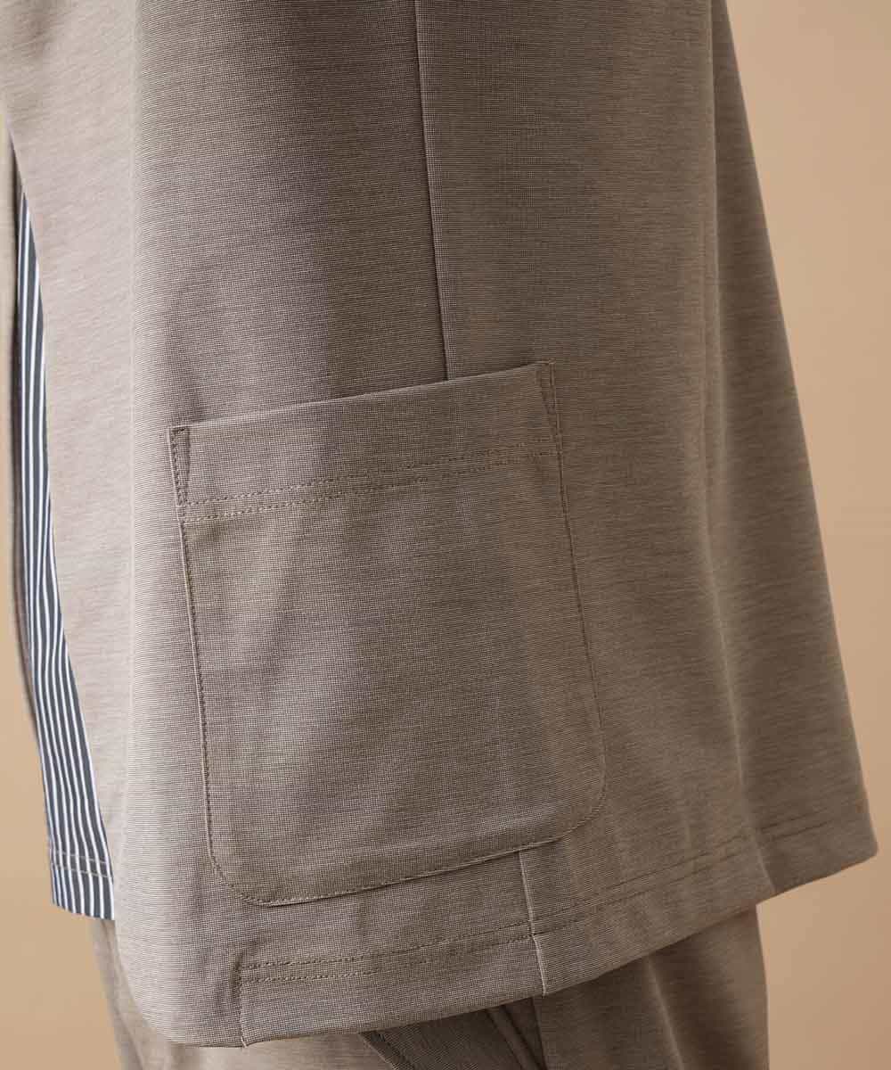 MKCJL05089 MK MICHEL KLEIN HOMME(MKミッシェルクランオム) カーディガン／TRプレーティング ベージュ