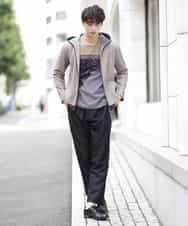 MKCJL06100 MK MICHEL KLEIN HOMME(MKミッシェルクランオム) パーカー／メッシュメランジラッセル ブラウン