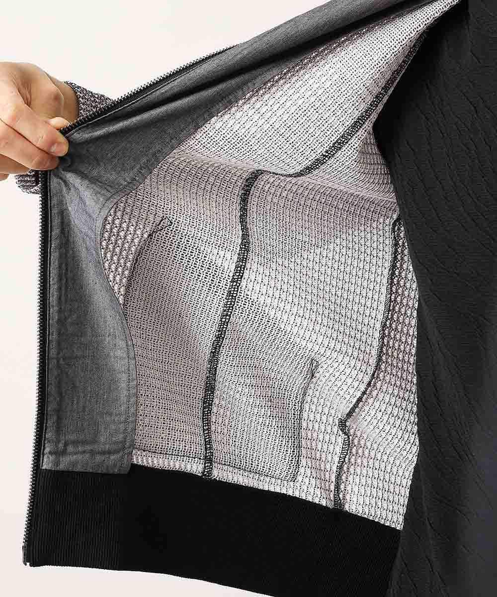 MKCJL06100 MK MICHEL KLEIN HOMME(MKミッシェルクランオム) パーカー／メッシュメランジラッセル グレー