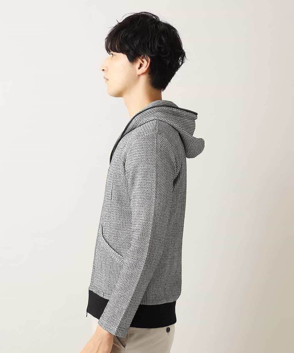 MKCJL06100 MK MICHEL KLEIN HOMME(MKミッシェルクランオム) パーカー／メッシュメランジラッセル グレー