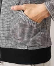 MKCJL06100 MK MICHEL KLEIN HOMME(MKミッシェルクランオム) パーカー／メッシュメランジラッセル グレー