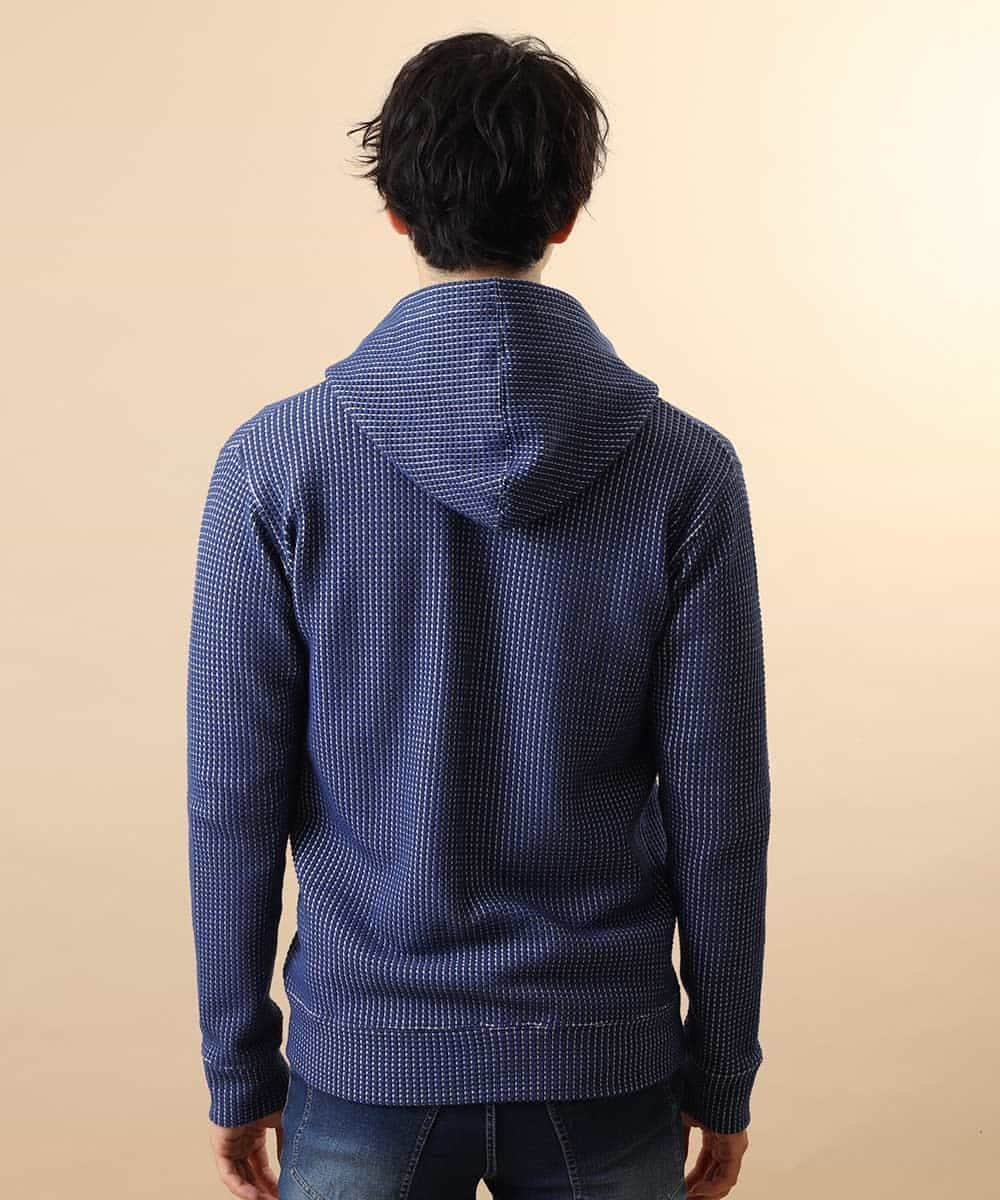 MKCJL10100 MK MICHEL KLEIN HOMME(MKミッシェルクランオム) パーカー／オニワッフル ブルー