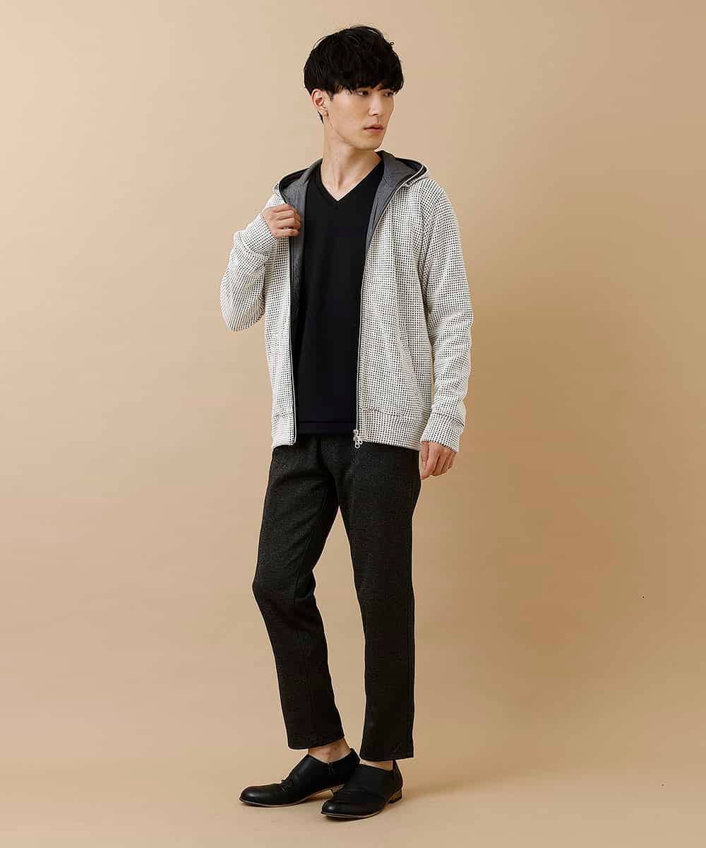 MKCJL10100 MK MICHEL KLEIN HOMME(MKミッシェルクランオム) パーカー／オニワッフル ホワイト