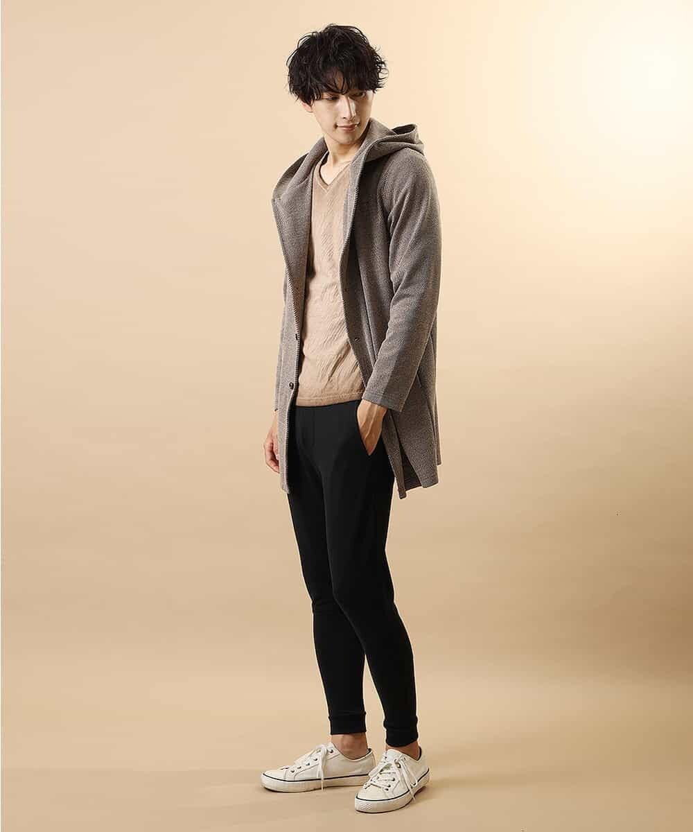 MKCJL13110 MK MICHEL KLEIN HOMME(MKミッシェルクランオム) カーディガン／シャドーツイーディー ブラウン
