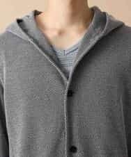 MKCJL13110 MK MICHEL KLEIN HOMME(MKミッシェルクランオム) カーディガン／シャドーツイーディー ブラック
