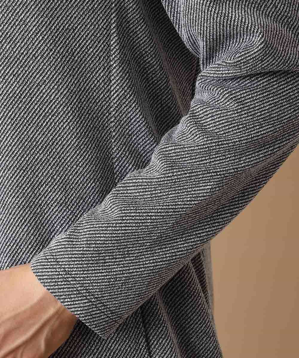 MKCJL13110 MK MICHEL KLEIN HOMME(MKミッシェルクランオム) カーディガン／シャドーツイーディー ブラック