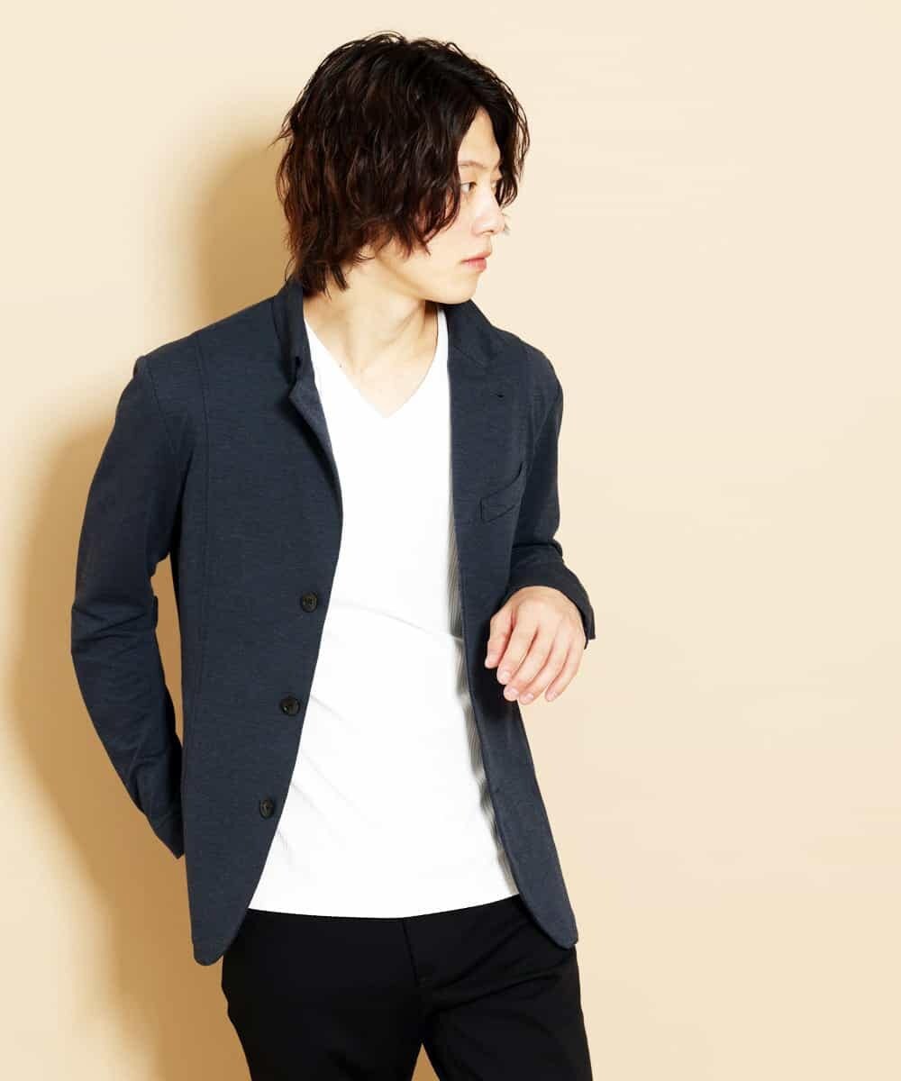 ブランド直営 Mk Michel Klein Homme モクツイル コンバーチブルジャケット ミッシェルクランオム コート ジャケット コート ジャケットその他 ネイビー グレー 送料無料 人気の Kindermomma Com