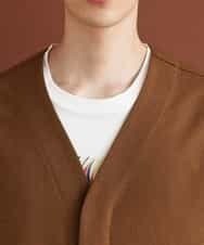 MKCJO52110 MK MICHEL KLEIN HOMME(MKミッシェルクランオム) ノーカラージャケット ブラウン