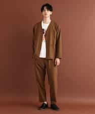 MKCJO52110 MK MICHEL KLEIN HOMME(MKミッシェルクランオム) ノーカラージャケット ブラウン