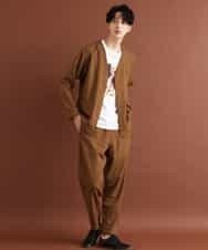 MKCJO52110 MK MICHEL KLEIN HOMME(MKミッシェルクランオム) ノーカラージャケット ブラウン