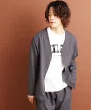MKCJO52110 MK MICHEL KLEIN HOMME(MKミッシェルクランオム) ノーカラージャケット ダークグレー