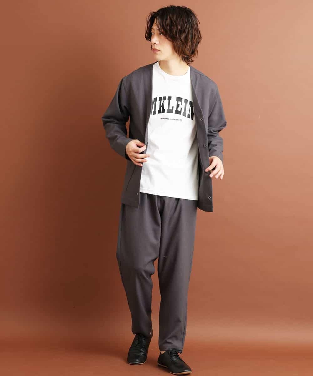 MKCJO52110 MK MICHEL KLEIN HOMME(MKミッシェルクランオム) ノーカラージャケット ダークグレー