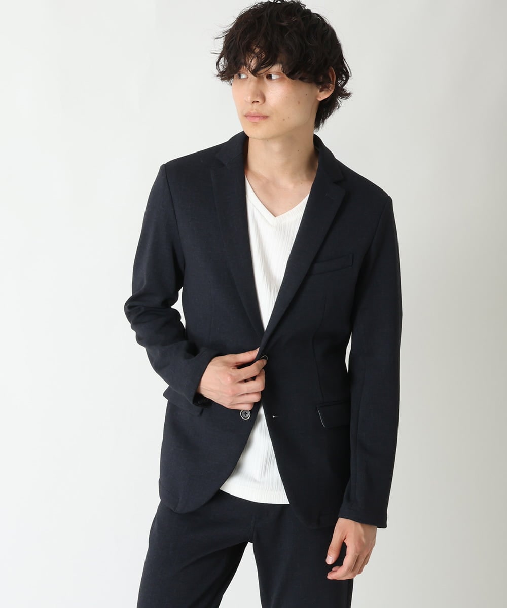 正規店 MICHEL KLAN homme ティーラージャケット 48 アクアティント