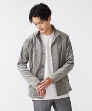 MKCJS59150 MK MICHEL KLEIN HOMME(MKミッシェルクランオム) シェニールモール / スタンドカーディガン グレー(92)