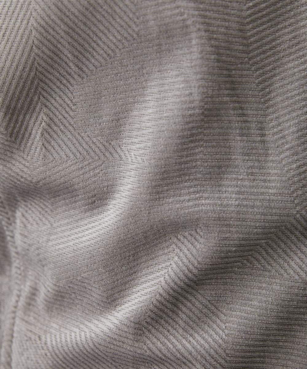 MKCJS59150 MK MICHEL KLEIN HOMME(MKミッシェルクランオム) シェニールモール / スタンドカーディガン グレー(92)