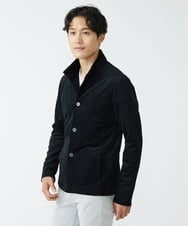 MKCJS59150 MK MICHEL KLEIN HOMME(MKミッシェルクランオム) シェニールモール / スタンドカーディガン ブラック(94)