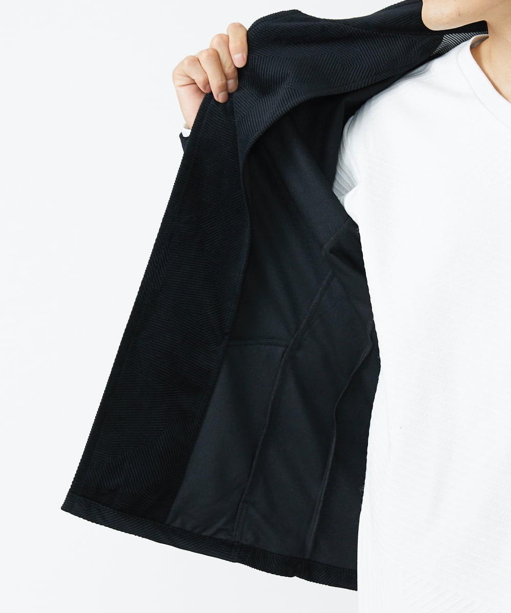 MKCJS59150 MK MICHEL KLEIN HOMME(MKミッシェルクランオム) シェニールモール / スタンドカーディガン ブラック(94)