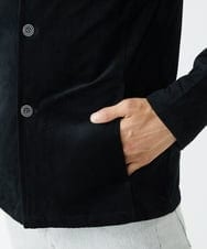MKCJS59150 MK MICHEL KLEIN HOMME(MKミッシェルクランオム) シェニールモール / スタンドカーディガン ブラック(94)
