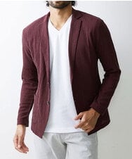 MKCJS67140 MK MICHEL KLEIN HOMME(MKミッシェルクランオム) ジャーディガン / ヨウリュウジャージ パープル(77)