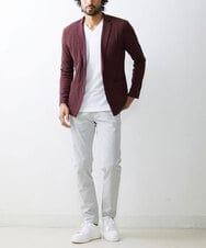 MKCJS67140 MK MICHEL KLEIN HOMME(MKミッシェルクランオム) ジャーディガン / ヨウリュウジャージ パープル(77)