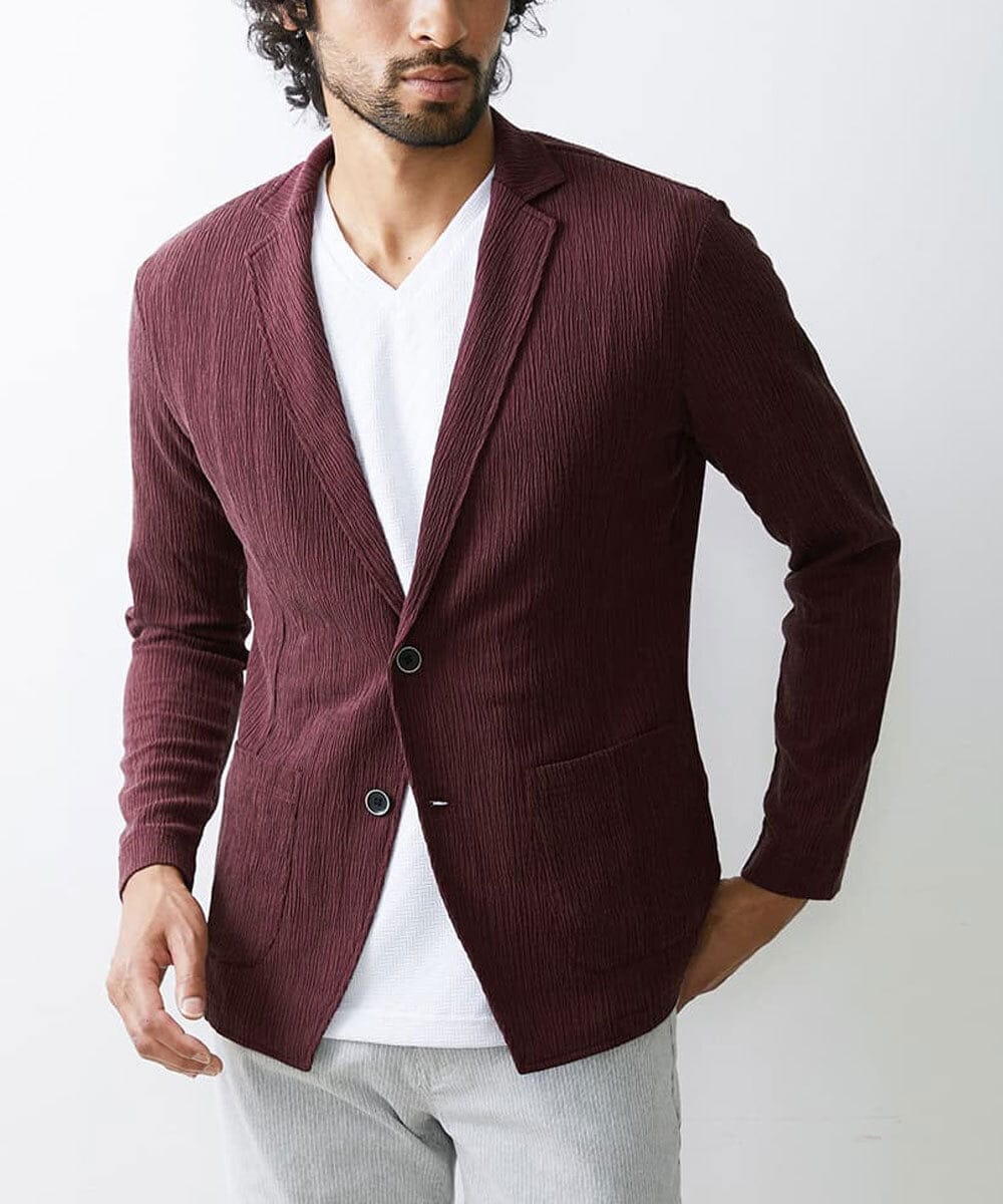 MKCJS67140 MK MICHEL KLEIN HOMME(MKミッシェルクランオム) ジャーディガン / ヨウリュウジャージ パープル(77)