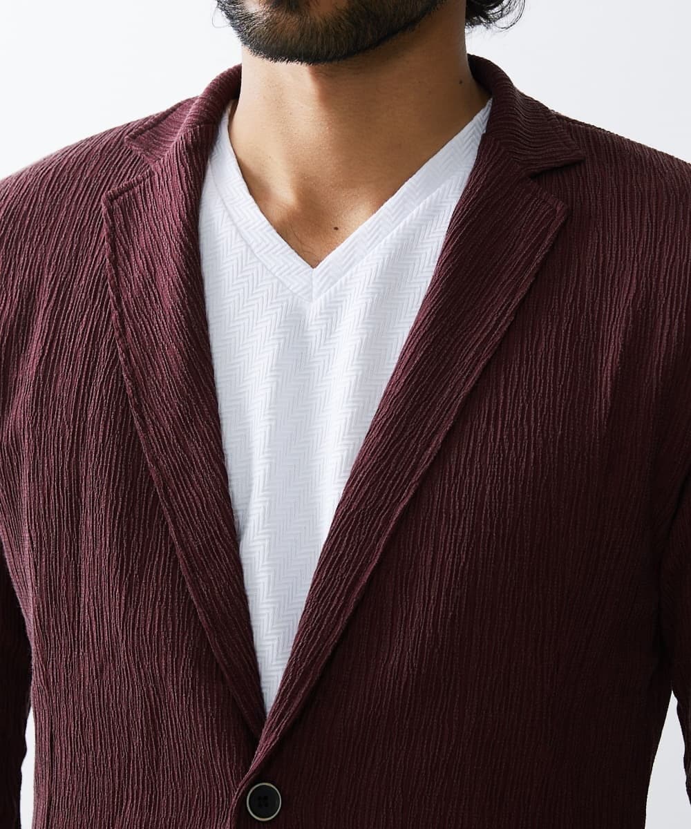 MKCJS67140 MK MICHEL KLEIN HOMME(MKミッシェルクランオム) ジャーディガン / ヨウリュウジャージ パープル(77)