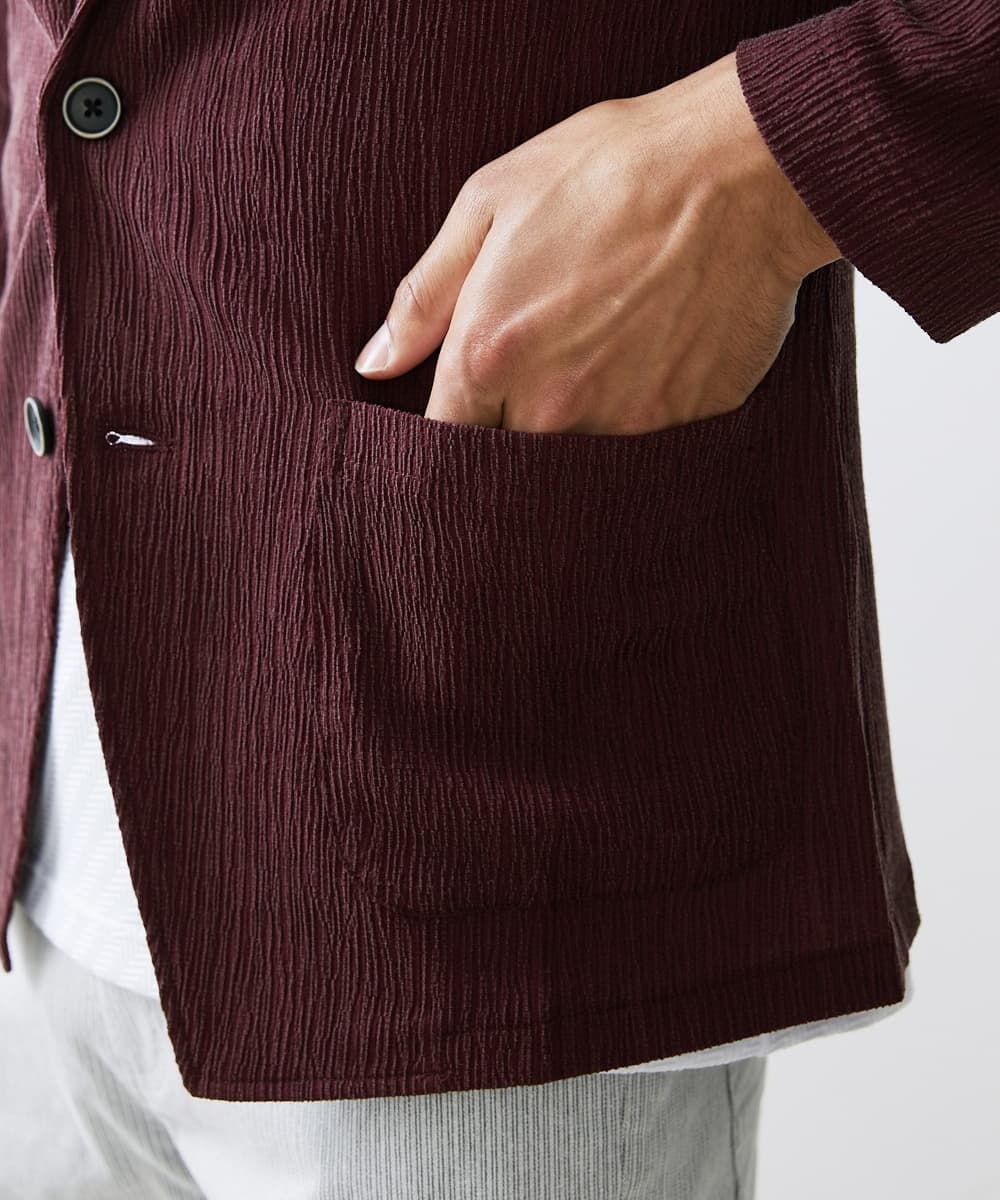 MKCJS67140 MK MICHEL KLEIN HOMME(MKミッシェルクランオム) ジャーディガン / ヨウリュウジャージ パープル(77)