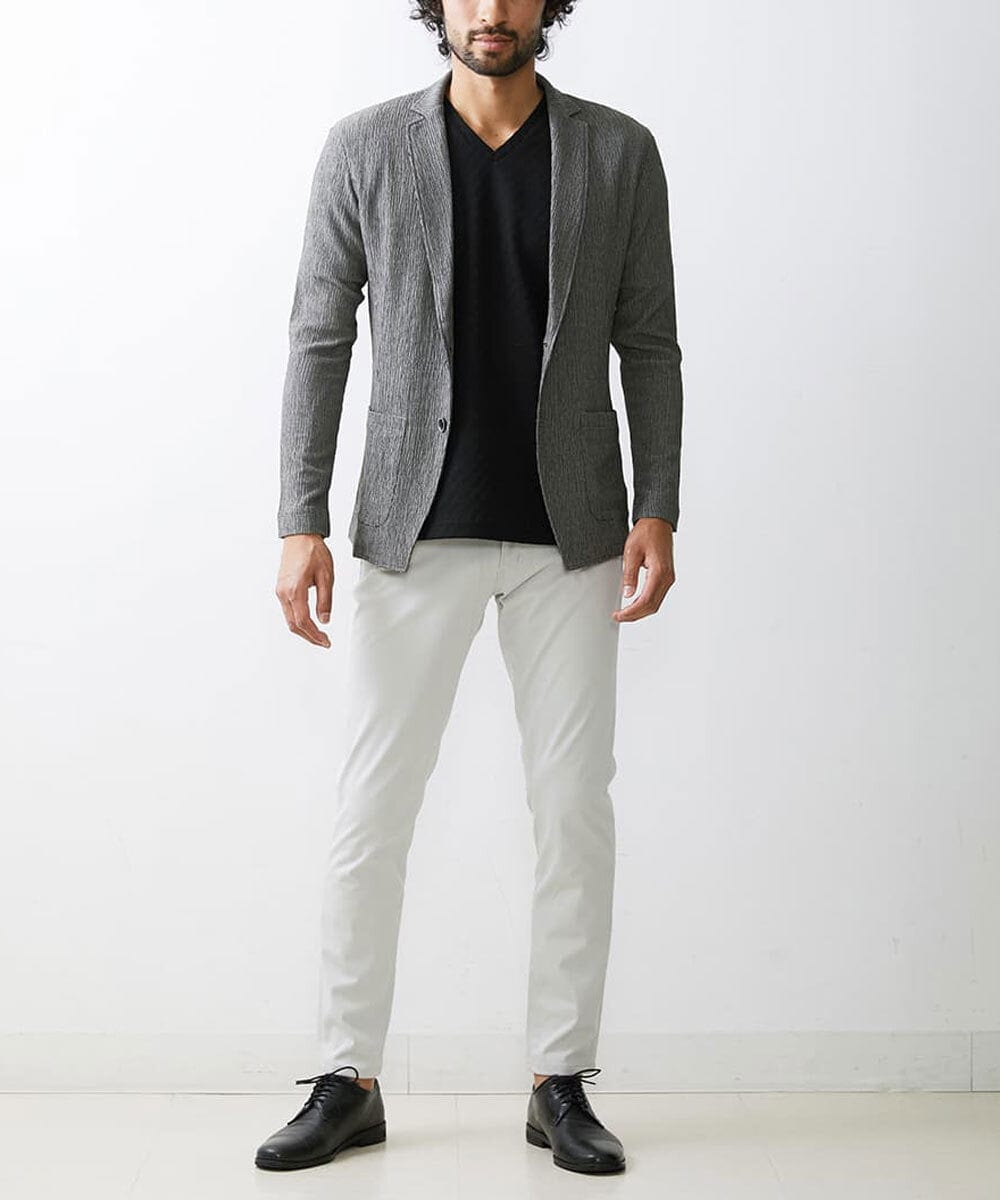 MKCJS67140 MK MICHEL KLEIN HOMME(MKミッシェルクランオム) ジャーディガン / ヨウリュウジャージ ライトグレー(91)