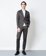 MKCJS77250 MK MICHEL KLEIN HOMME(MKミッシェルクランオム) SOLOTEX モクロディ / セットアップ ジャケット ブラウン(86)